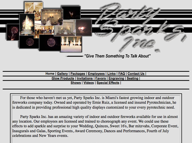 Party Sparks Inc. Verison 1